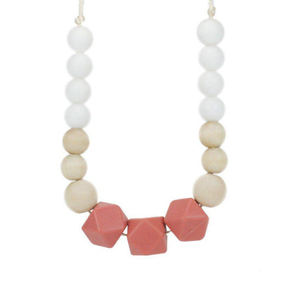 Silicone Teething Necklace - Cayenne - Glitter & Spice