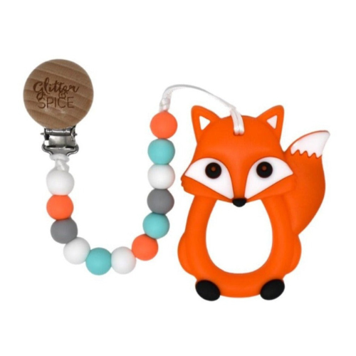 FOX SILICONE TEETHER - DISCONTINUED - Glitter & Spice