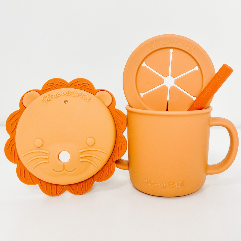 Glitter and Spice Grow with Me Cup Set - Leo the Lion