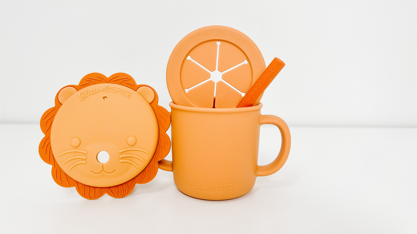 Glitter and Spice Grow with Me Cup Set - Leo the Lion
