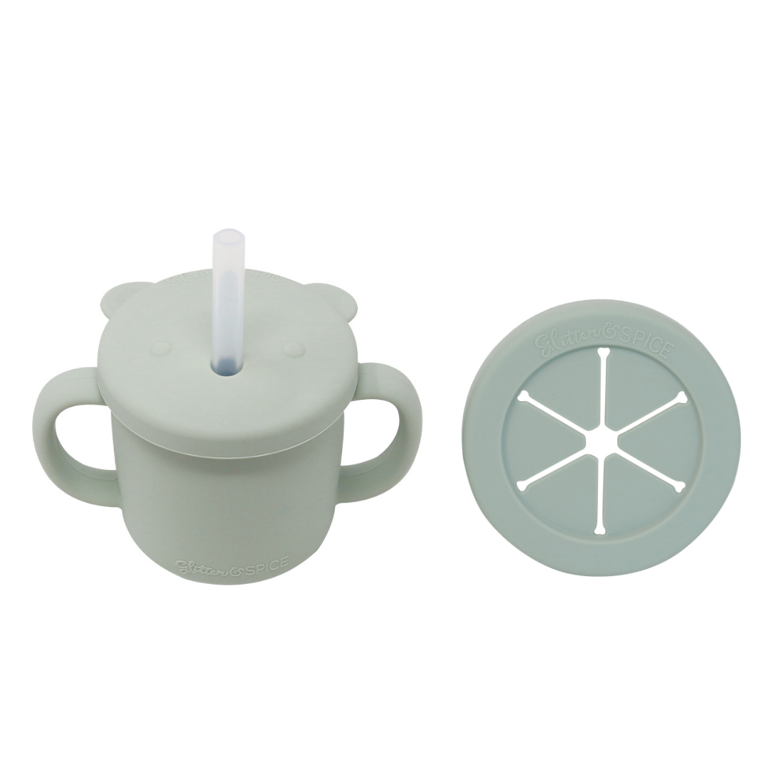 Glitter & Spice Grow With Me Silicone Cup Snack Set Glitter & Spice Grow With Me Silicone Cup Snack Set