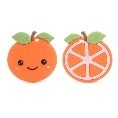 Orange Silicone Teether - Glitter & Spice