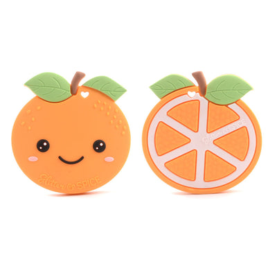 Orange Silicone Teether - Glitter & Spice