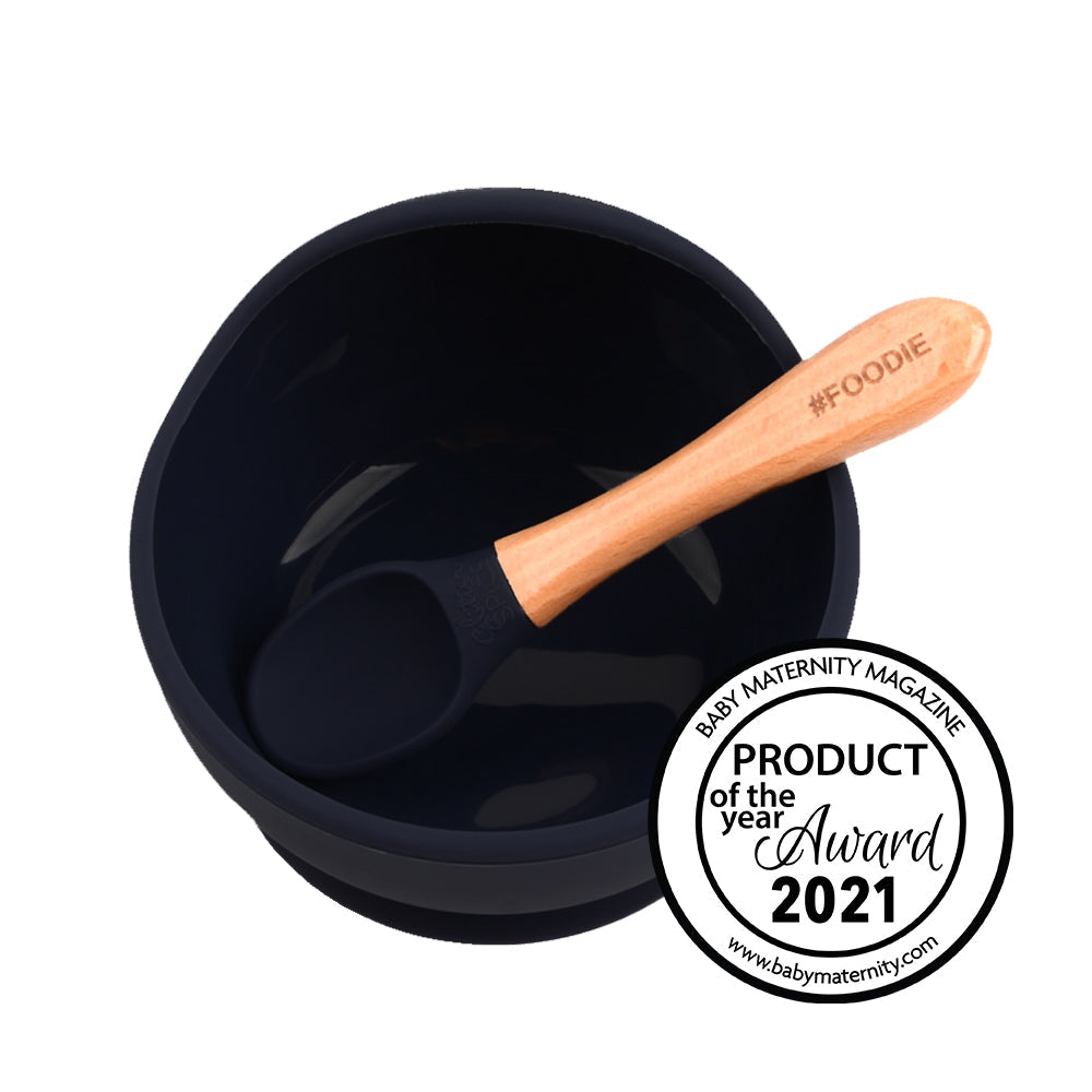 SILICONE BOWL + SPOON SET FACTORY SECONDS - Glitter & Spice