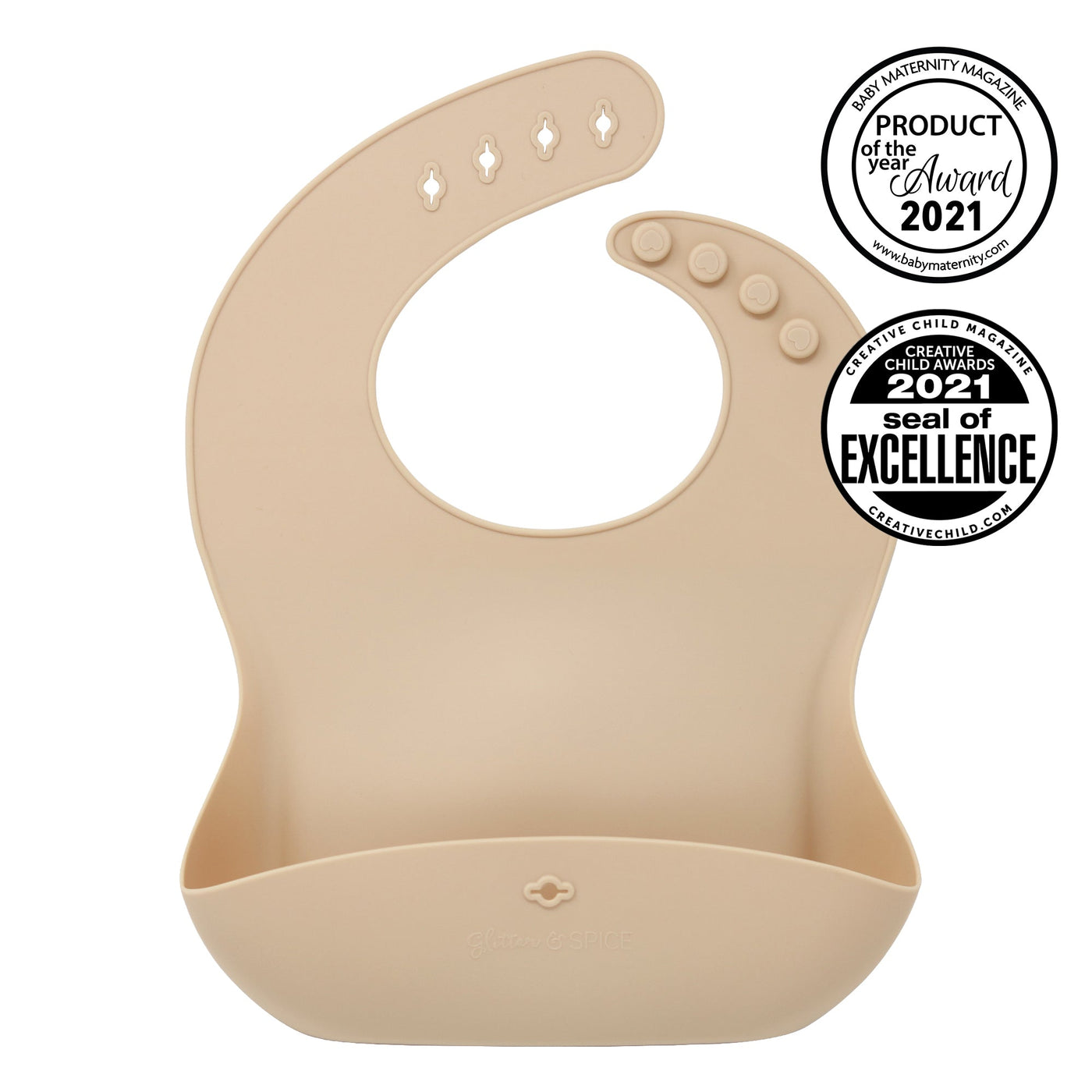 SILICONE FOOD BIB - Glitter & Spice