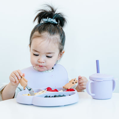 LEARN TO EAT FORK AND SPOON SET - DEER