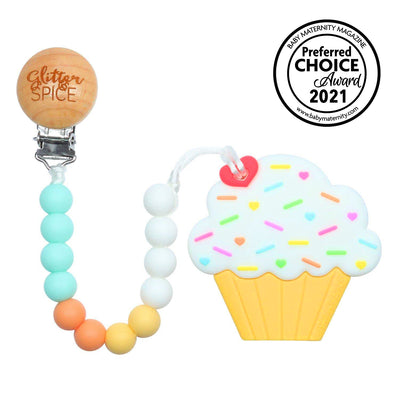 Cupcake Silicone Teether - Glitter & Spice