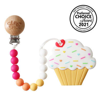 Cupcake Silicone Teether - Glitter & Spice