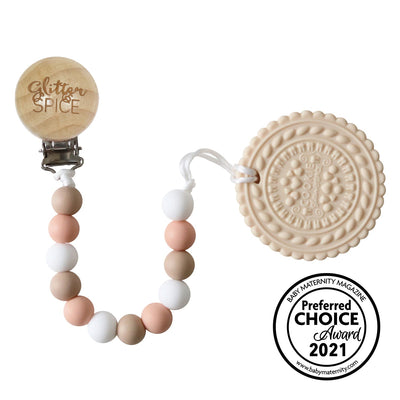 Vanilla Cookie Silicone Teether - Discontinued - Glitter & Spice Canada