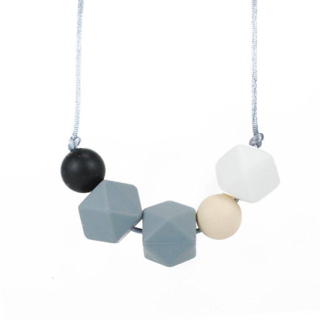 Silicone Teething Necklace - 50 Shades of Greyson - Glitter & Spice